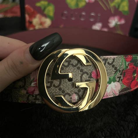 gucci blooms belt replica|gucci gg belt women's.